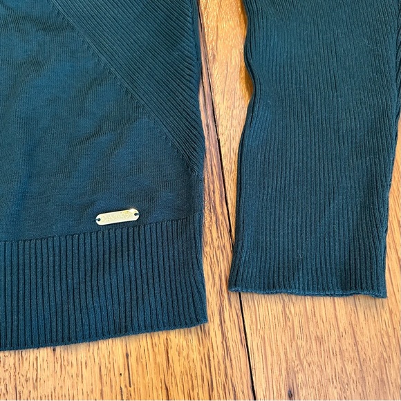 NWT Calvin Klein Ribbed Turtleneck Fall Winter Sweater Women’s SZ L in Mallard - Picture 3 of 7
